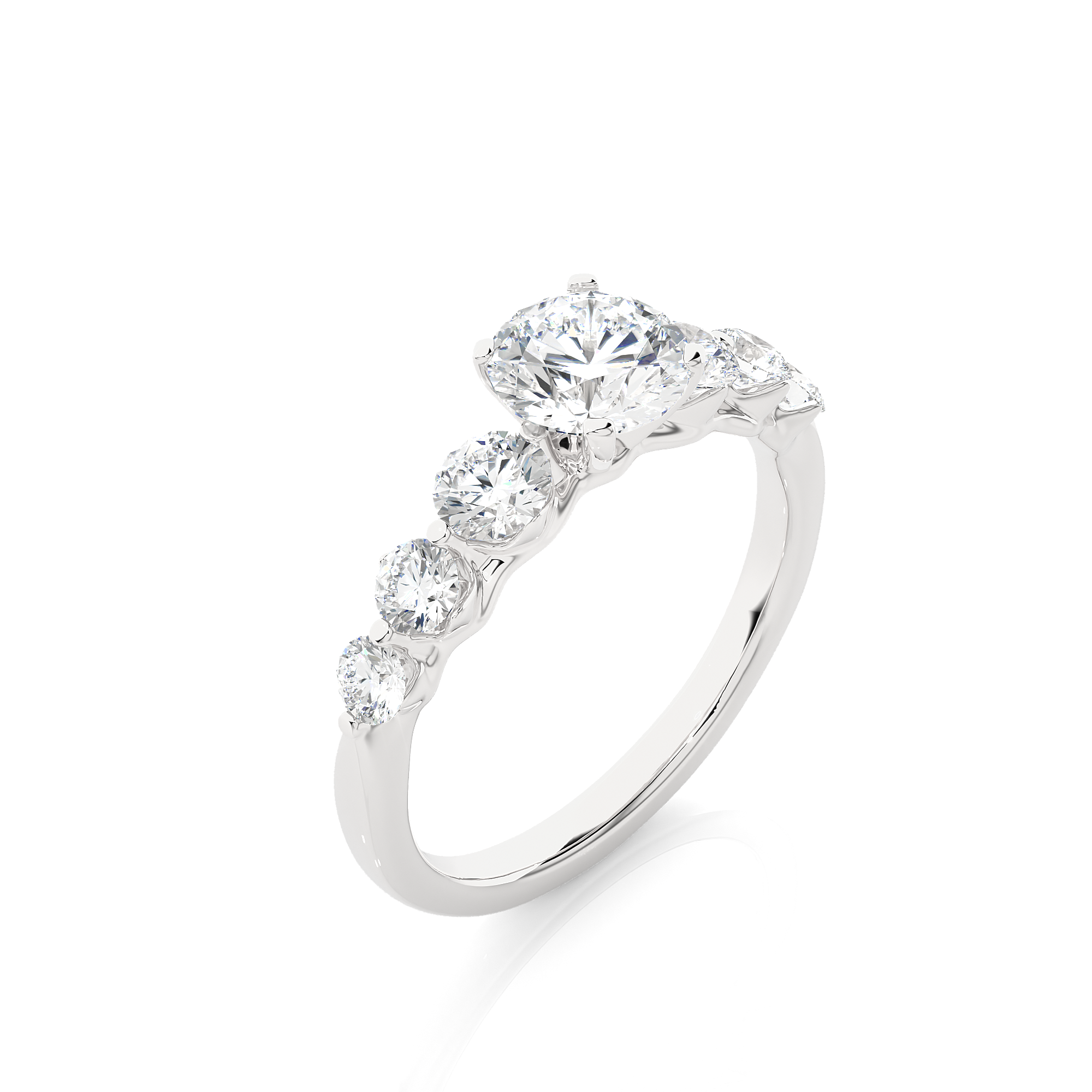 1.43 Carat H Color VS1 Clarity Diamond Studded Natural Diamond Ring.